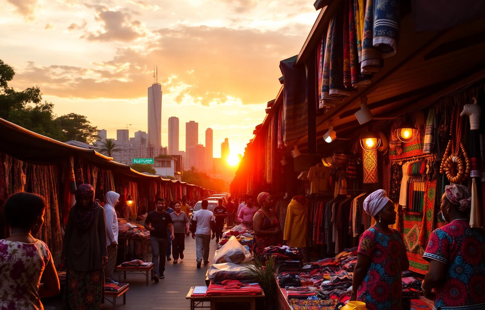 Mercado africano em São Paulo